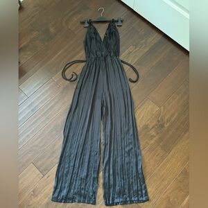 NWOT Zara Pleated Wide Leg Jumpsuit